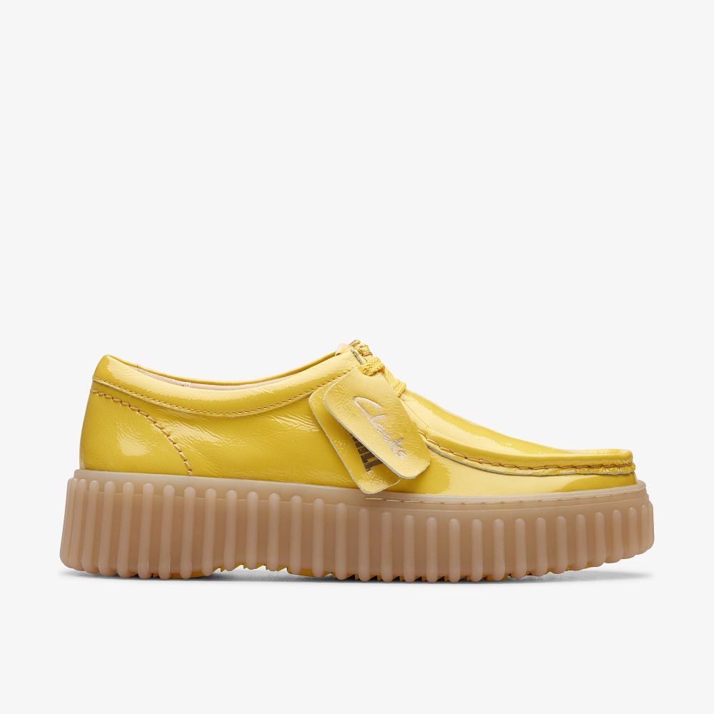 Yellow Patent Clarks Torhill Bee Women Loafers | 7846RUPAO